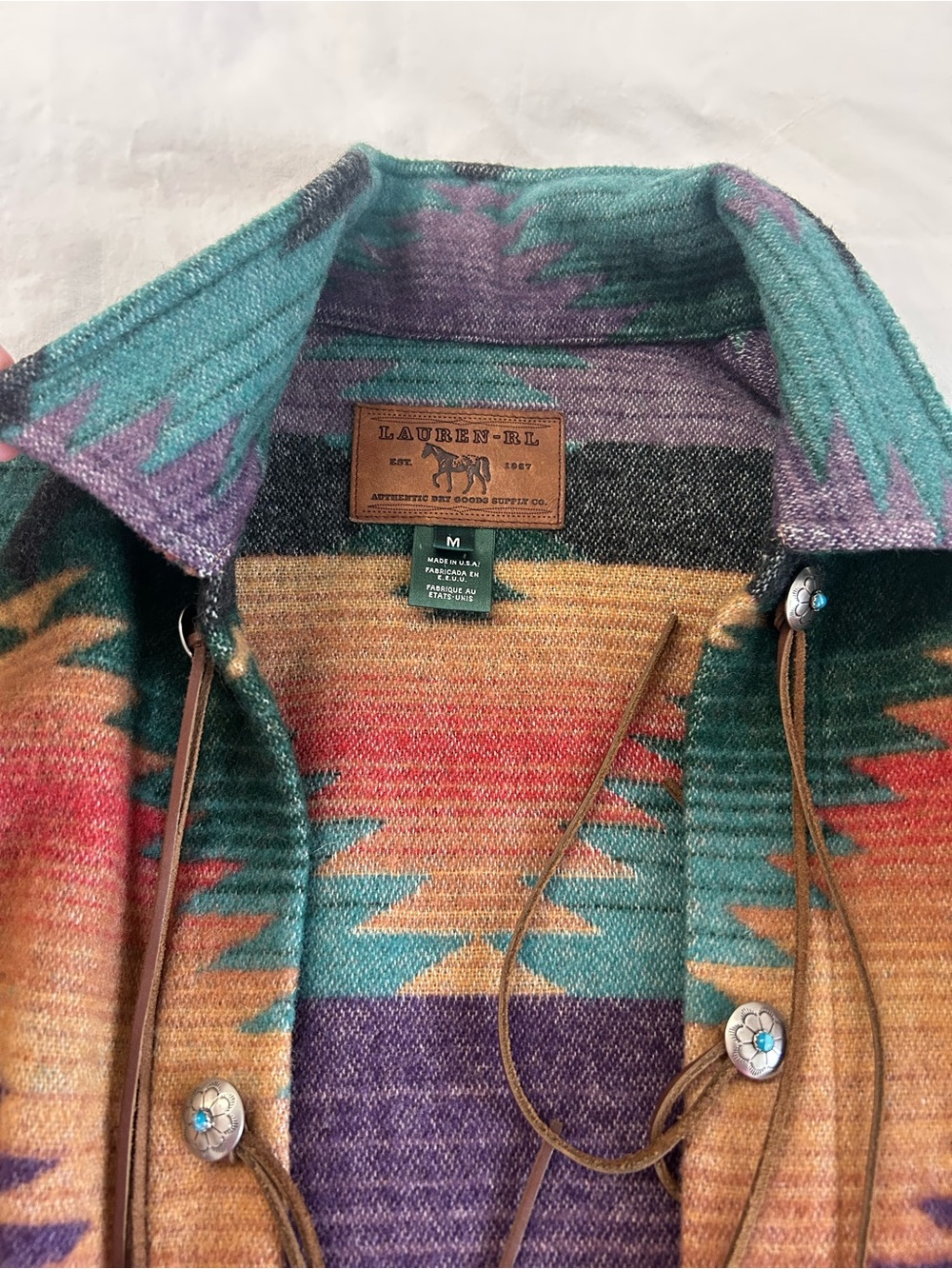 Men’s Multicolor Aztec Wool Jacket